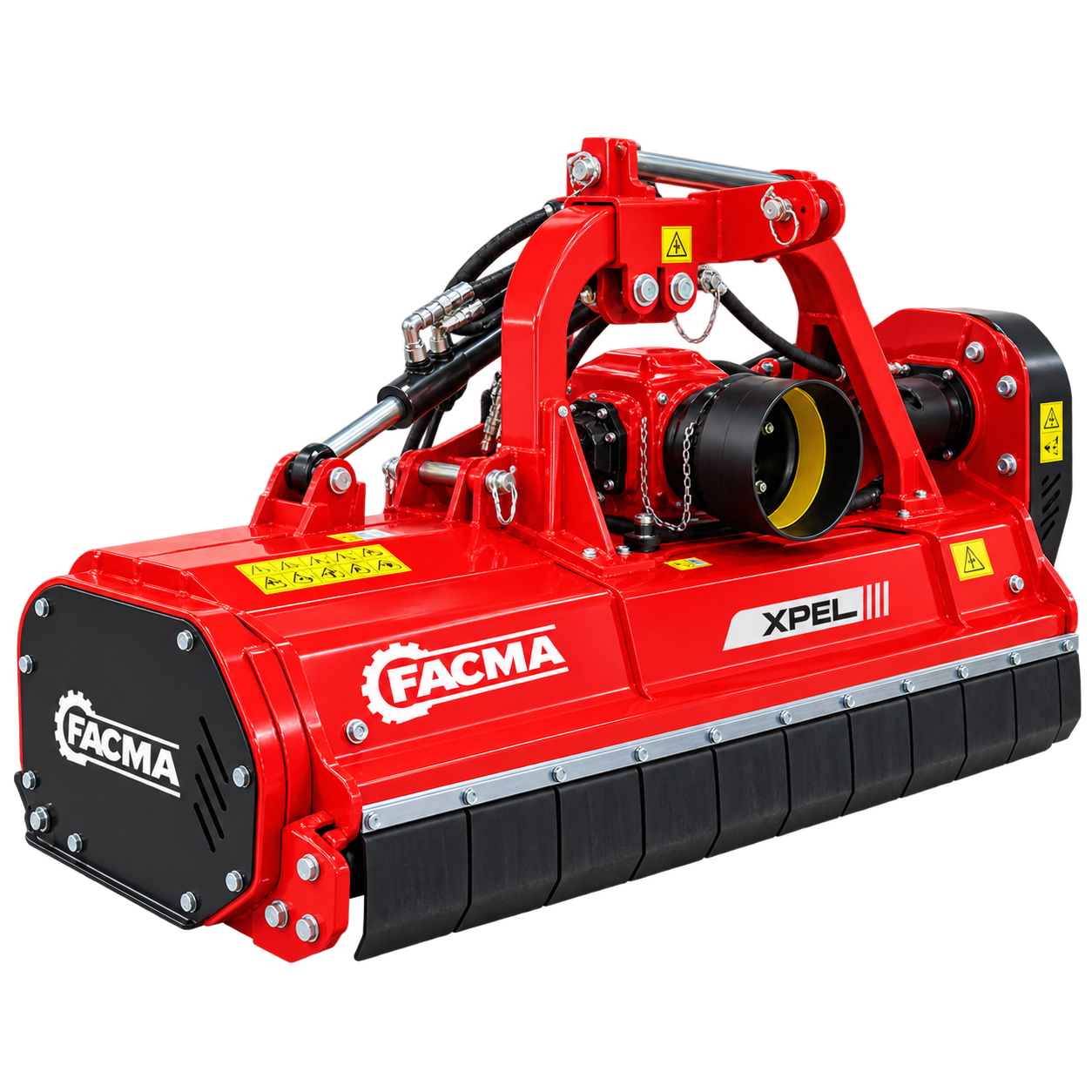 Agricultural mulching machinery for orchard and crop management