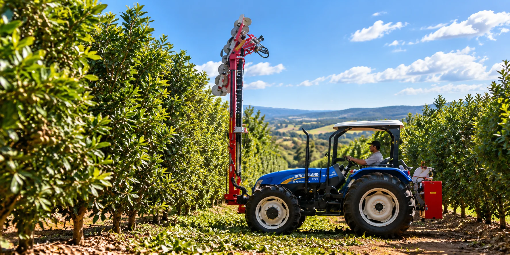 Agricultural pruning machinery for orchards and commercial farming